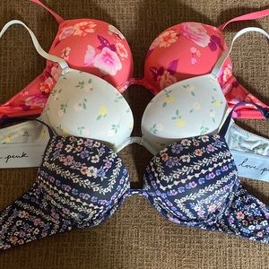 Pink 36A super push up bras!